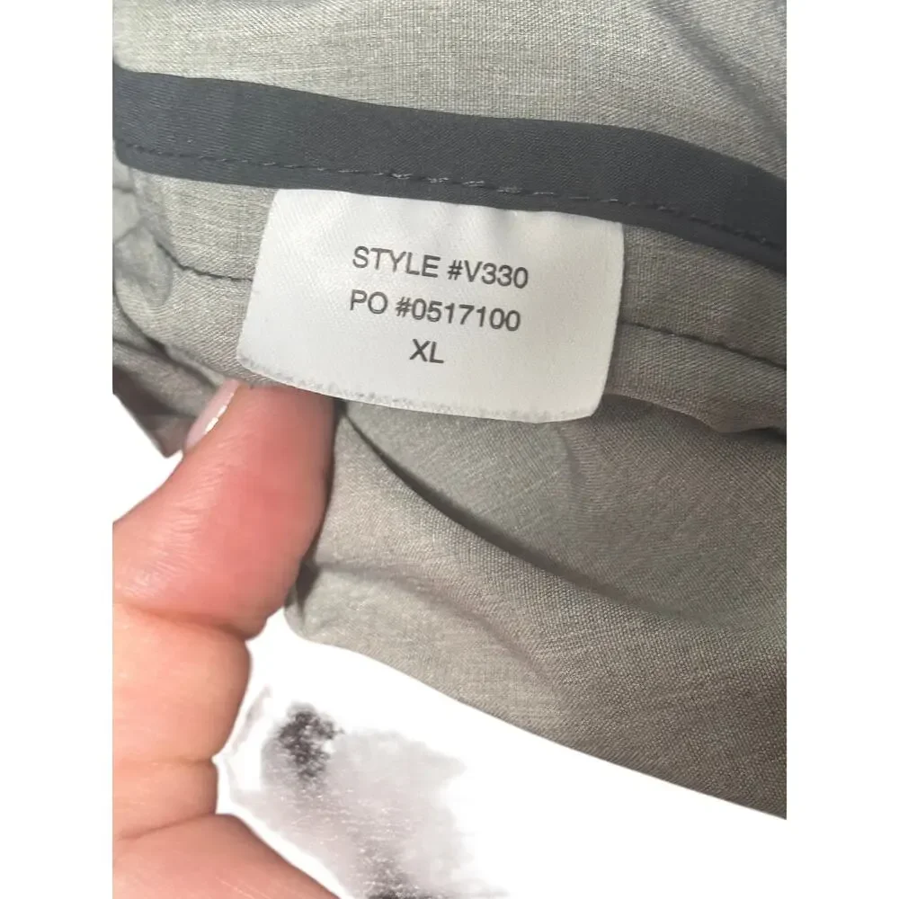 Vuori Swim Banks Shorts Mens XL Gray Elastic Waist Zipper Pocket Unlined #V330